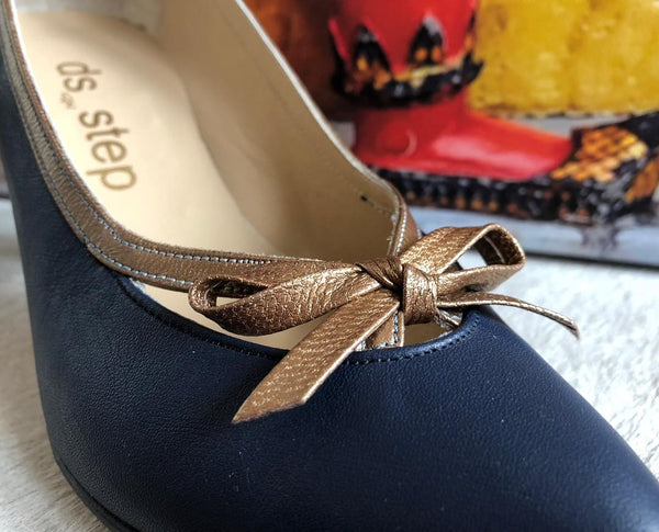 Sophia - Navy/gold