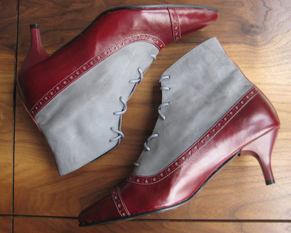 Flo - Burgundy/grey