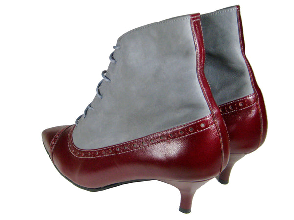 Flo - Burgundy/grey