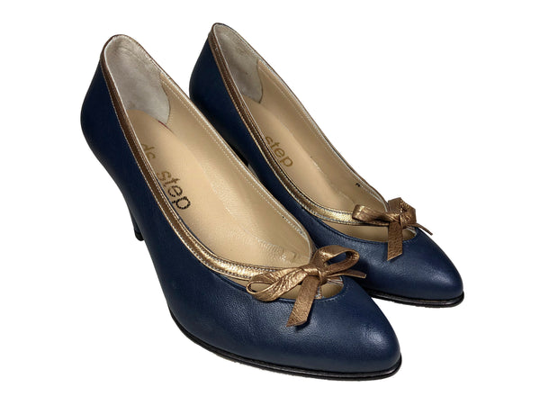 Sophia - Navy/gold