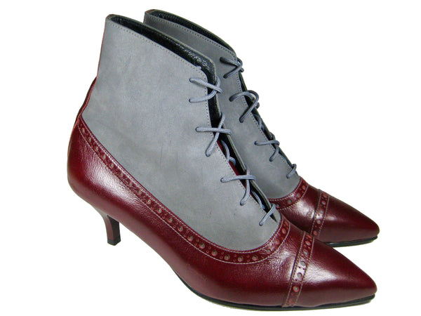 Flo - Burgundy/grey