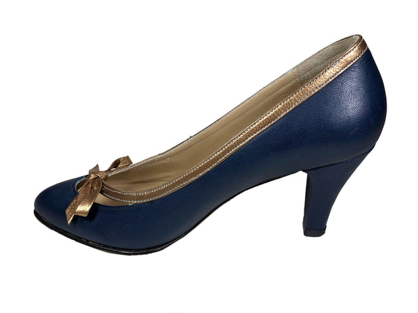 Sophia - Navy/gold