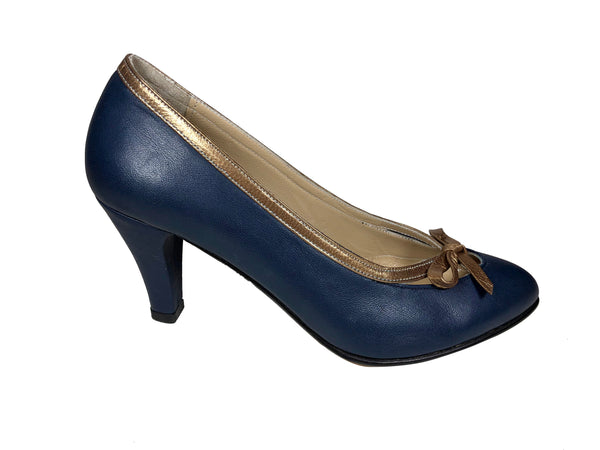 Sophia - Navy/gold