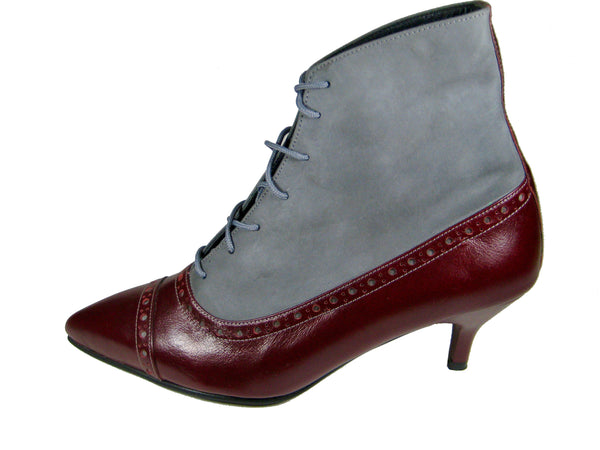 Flo - Burgundy/grey