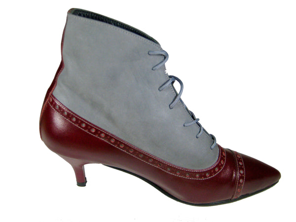 Flo - Burgundy/grey