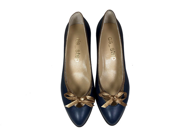 Sophia - Navy/gold