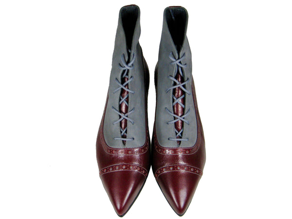 Flo - Burgundy/grey